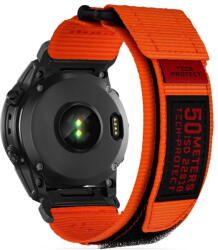 Tech-protect Curea material textil Tech-Protect Scout Pro V2 compatibila cu Garmin Fenix 3/5X/3HR/5X Plus/6X/6X Pro/7X Orange (5906302309306)