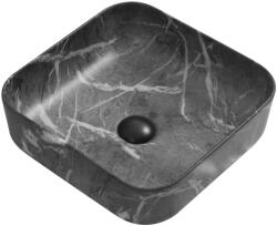 Welland Y9390P pultra építhető mosdókagyló - 38 x 38 cm - szürke márvány
