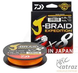 Daiwa J-Braid Expedition X8 Smash Orange 0, 18mm 150m - Daiwa Narancssárga Pergető Fonott Zsinór (12550-018)