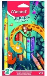 Maped Jungle Fever VASTAG háromszögletű színesceruza készlet - 12 színű (CW-863700) - lurkojatek