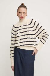 HUGO BOSS gyapjúkeverék pulóver - többszínű S