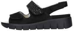 Waldläufer Sandale dama, Waldlaufer, 870004-162-001-M-Wiola-Negru, casual, piele naturala, cu talpa groasa, negru (Marime: 37, 5)