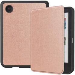  LEATHER Husă rabatabilă pentru Kobo Clara Color / Clara BW rose gold