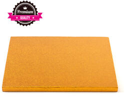 Decora Platou Tort Patrat Portocaliu, 35 x 35 x H 1.2 cm (931862) Tava