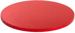 Decora Platou Tort Rotund Rosu Satinat, O 40 x H 1.2 cm (931363) Tava