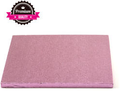 Decora Platou Tort Patrat Roz, 35 x 35 x H 1.2 cm (931813) Tava