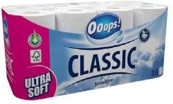 Ooops! Toalettpapír OOOPS! Classic Sensitive 3 rétegű 16 tekercses (12.01552)