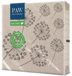 PAW újrahasznosított papírszalvéta 33x33 cm 3 rétegű 20 lap/csomag Pitypang