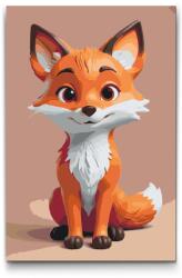  Festés számok szerint - Fox gyerekeknek Méret: 20x30cm, Keretezés: Kartonlemezen