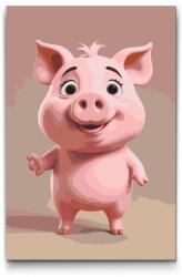  Festés számok szerint - Malacpersely gyerekeknek Méret: 20x30cm, Keretezés: Műanyagtáblával