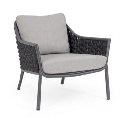 Bizzotto Set 2 fotolii gri Everly 80x80x80 cm (0663547)