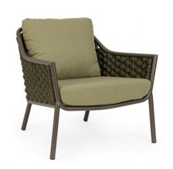 Bizzotto Set 2 fotolii gri verde Everly 80x80x80 cm (0663548)