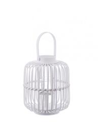 Bizzotto Set 4 felinare bambus alb Brielle 24x29 cm (0141366)