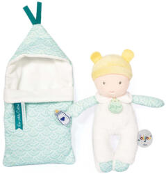 Doudou Doudou Jolijou játék baba takaróban 20 cm 1 db türkiz (JJ6007-1-TYRKY)