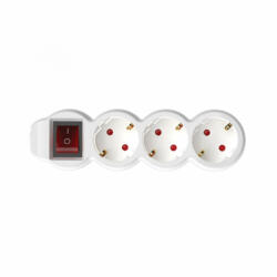 Somogyi Elektronic 3 Plug 1,5 m Switch (NV 3K/WH)
