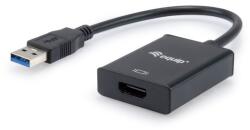 Equip Átalakító - 133385 (USB-A3.0 to HDMI, fekete) (133385) - smart-otthon