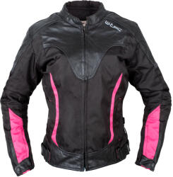 W-Tec Női motoros dzseki W-TEC Durmana fekete-rózsaszín L (26174-L)