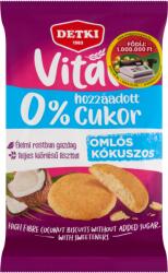DETKI Vital kókuszos omlós keksz hozzáadott cukor nélkül 180 g