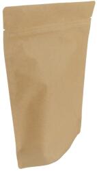 INPAP PLUS s. r. o KRAFT/PET/PE zárható ZIP tasakok, 120 my, 180x90x290 mm, ovális aljú, 100 db/csom