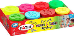 FATIH Plastilina usoara moDeling dough basic + neon, 8 x 50 g (50630)