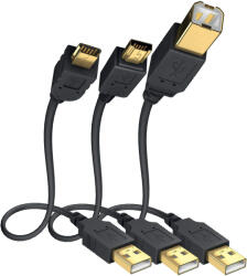 in-akustik Cablu premium high speed USB2.0 A-B, 1m, Inakustik, 01070001