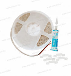 OMU Lighting 24V DC kültéri LED szalag 10W 1000lm/m 4000K IP65 SMD5050 60LED/m 2év 5m hosszú