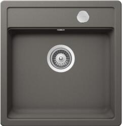 SCHOCK Mono N-100S Chiuveta bucatarie granit Cristadur 49x51 cm, gri (silverstone) (MONN100SSILVSA) Chiuveta