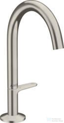 Hansgrohe AXOR ONE Select 170 mosdó csaptelep, klik-klak leeresztővel, rozsdamentes acél hatású 48020800 (48020800)