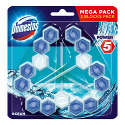 Domestos powers trio wc rúd ocean 3*55g