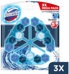 Domestos Power5 WC rúd blue water ocean 3x53 g