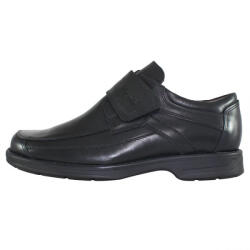 Nicolis Pantofi barbati, Nicolis, 24049-Negru, casual, piele naturala, cu talpa joasa, negru (Marime: 44)