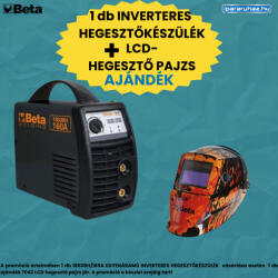 Beta 1860BH/160A inverteres hegesztőkészülék + ajándék Beta 7042LCD hegesztőpajzs (18600691)