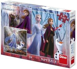 Dino Puzzle 3 in 1 - Frozen II (3 x 55 piese) (335332)