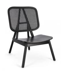 Bizzotto Fotoliu lemn rattan negru Yves 67x80x91.5 cm (0747158)