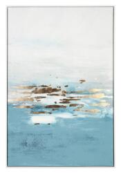 Bizzotto Tablou canvas in ulei albastru auriu 82.6x4.3x122.6 cm (0240760)