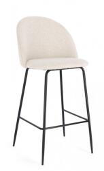 Bizzotto Set 2 scaune bar negru ivoire Carry 51x55x105 cm (0734370)