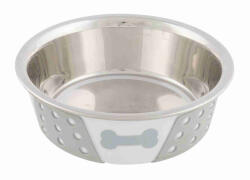 TRIXIE Castron de Inox , 0.75L/ 17 cm alb/gri, 25256