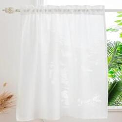 Látvány Textil Kft Egyszínű fehér voila vitrage függöny 80x100cm (00212)