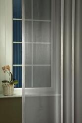 Látvány Textil Kft Dreher organza kész függöny Mira ezüst szürke 100x100cm (00129)