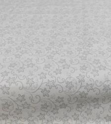 Globaltex Apró szürke virágos pamutvászon terítő 140x140cm (00009)