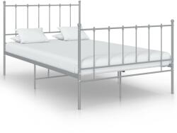 vidaXL Cadru de pat, gri, 120x200 cm, metal (324954) - comfy