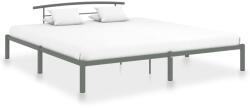 vidaXL Cadru de pat, gri, 200 x 200 cm, metal (284706) - comfy