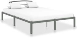 vidaXL Cadru de pat, gri, 160 x 200 cm, metal (284666) - comfy