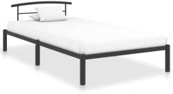 vidaXL Cadru de pat, negru, 100 x 200 cm, metal (284657) - comfy