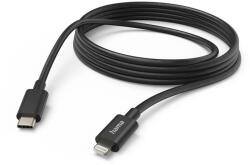 Hama fekete FIC E3 adatkábel Lightning - USB Type-C 3 méter
