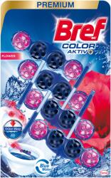 Bref Color Aktiv Fresh Flowers WC-frissítő 4x50 g