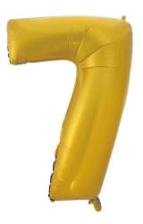 Godan Gold Matt, Arany 7-es szám fólia lufi 92 cm MLG106565 (MLG106565)