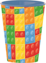 Stor Bricks, Lego mintázatú pohár, műanyag 260 ml STF08907 (STF08907)