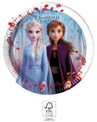 Procos Disney Frozen II, Jégvarázs papírtányér 8 db-os 19, 5 cm FSC PNN93484 (PNN93484)