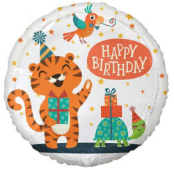 Godan Happy Birthday Tiger, Tigris fólia lufi 36 cm MLG149388 (MLG149388)